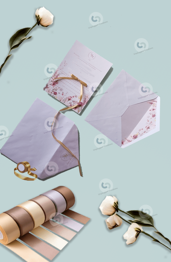 Wedding card - Blush botanical
