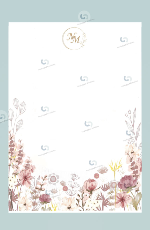 Wedding card - Blush botanical - Image 2