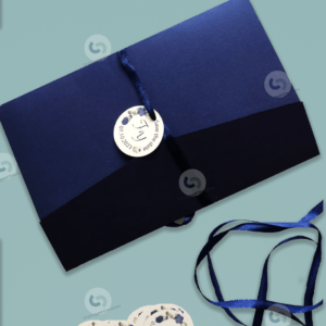 Wedding card - Royal Blue