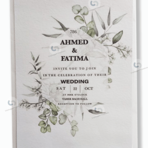 Wedding card - White diamond