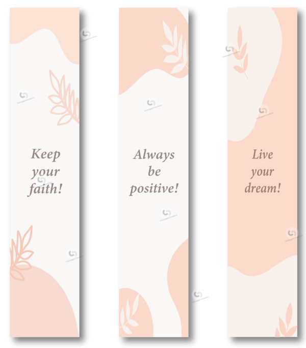 3 bookmarks - Apricot