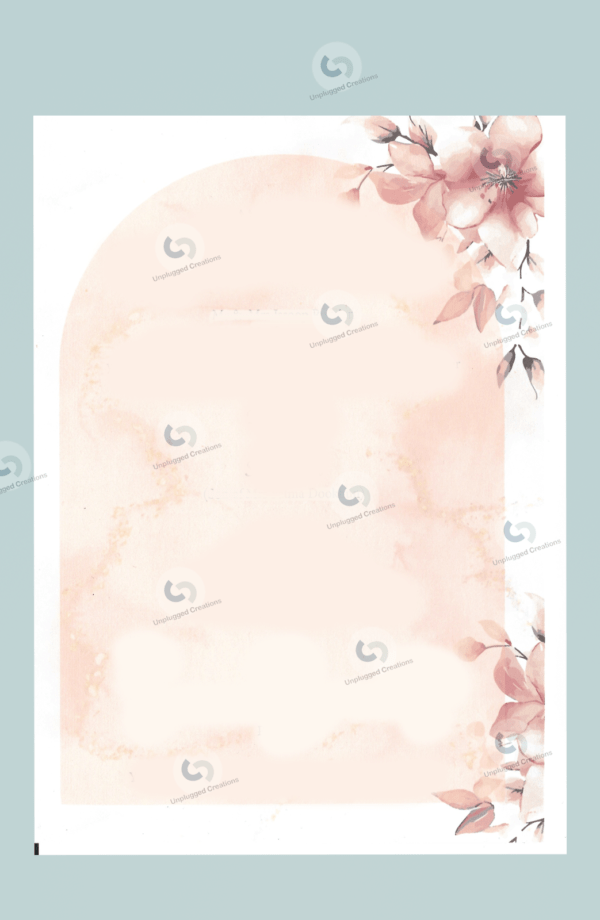 Wedding card - Peach love - Image 2